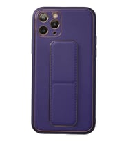 Newface Apple iPhone 11 Pro Kılıf Coco Deri Standlı Kapak - Mor