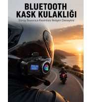 Northcity Su Geçirmez Bluetooth 5.3 Kask Kulaklığı 1000mAh - IP65, 500m Interkom, LED & LCD Ekran