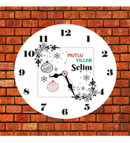 Yılbaşı Duvar Saati Kişiye Özel