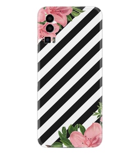 General Mobile Gm 23 Kılıf Resimli Desenli Baskılı Silikon Strip Flowers 2 1409