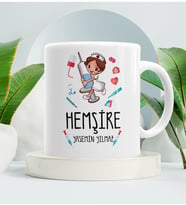Hemşireye Hediye Kupa Bardak Beyaz 001