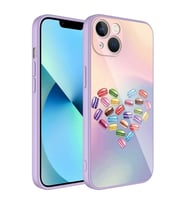Apple iPhone 13 Uyumlu Kılıf Kamera Korumalı Desenli Sert Silikon Zore Epoksi Kapak (Model 1)