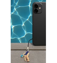 Miyuki Boncuk El Yapımı Yüzme Yüzücü Telefon Çarmı - Charm