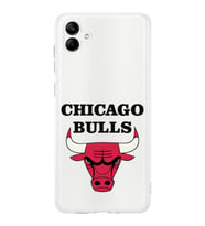 Samsung Galaxy A04 Uyumlu Kapak Chicago Bulls Tasarımlı Şeffaf  Kılıf