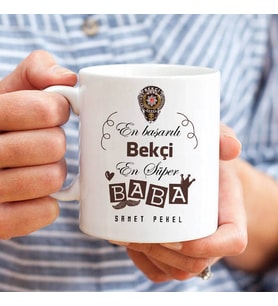 Kişiye Özel Bekçi Babalara Özel Kupa Bardak