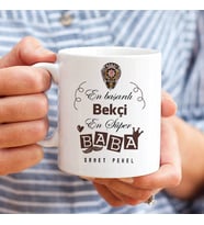 Kişiye Özel Bekçi Babalara Özel Kupa Bardak