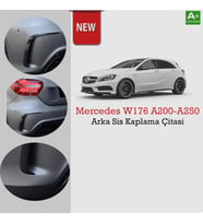 Mercedes W176 Uyumlu A200 A250 Arka Sis Kaplama Çıtası  Piano Black 2013-2018
