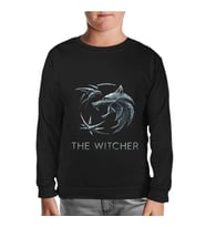 The Witcher - Wolf Siyah Çocuk Sweatshirt