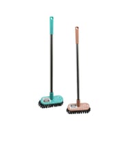 MİNİ TEMİZLİK FIRÇASI ORTA SERT KILLAR METAL SAPLI=40CM - 4.5X12.5CM (5343)