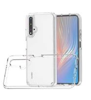 Huawei Nova 5T Kılıf Zore Coss Şeffaf Sert Silikon Kılıf (Renksiz)
