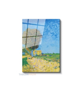 Dikey Cam Tablo Salon Duvar Tablosu Dikey Cam Vangogh 86 Yeni Ev Hediyesi Ofis Tablosu