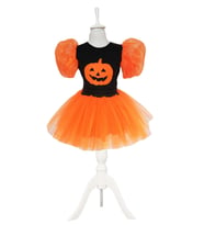 Bal Kabağı Balon Kollu Cadı Kostümü - Badi Etek Kostüm - Cadılar Bayramı Kostüm Halloween Cosplay (Karışık)