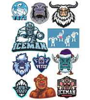 Yeti Sticker Set 15 Parça Telefon, Tablet, Defter, Laptop Sticker