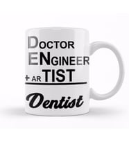 Doctor Engineer Artist Dentist 07 Kupa Bardak Porselen