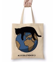 Cats Rule The World Bez Çanta Uzun Saplı