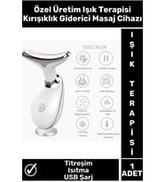 Özel Titreşim Isıtma Özellikli Işık Terapisi Cilt Sıkılaştırıcı Yüz Masaj Cihazı