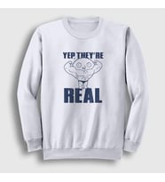 Presmono Unisex Beyaz Real Stewie Family Guy Sweatshirt 300997tt