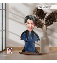 BK Gift Kişiye Özel Extreme Sport Karikatürlü Büyük Boy Ahşap Biblo-1 Arkadaşa Hediye , Sevgiliye Hediye, Kişiye Özel Biblolar