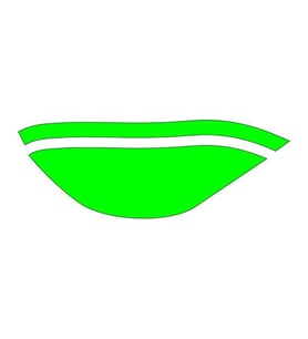 Cg Flo Yeşil Ön Çamurluk Sticker