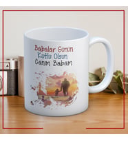Canım Babam Baskılı Babalar Günü Kupa Bardak Kahve Kupa Bardak-19
