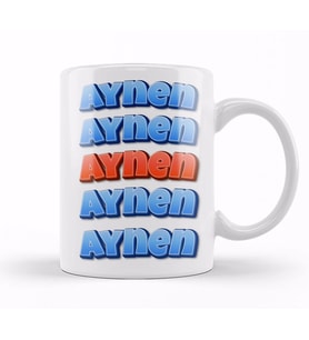 Aynen Aynen Aynen Komik Kupa Bardak Porselen