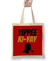 Yippee Ki-yay Mother Fucker Quote Bez Çanta Uzun Saplı