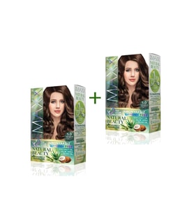 2 Paket Natural Beauty Amonyaksız Saç Boyası 5.0 Açık Kahve