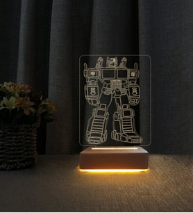Transformers Lamba Kişiye Özel İsimli 3d Led Masa Lambası Doğum Günü Hediyesi Lamba
