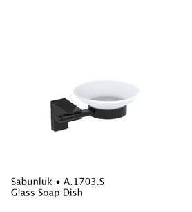 Duxxa Deppot F1 Mat Siyah Sabunluk A.1703.S (Karışık)