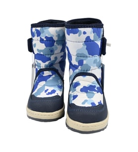 SİA ÇANTA BOOT'S ÇIRTLI & ORTAPEDİK  & ANATOMİK SAĞLAM KAYMAZ TABANLI UZUN KONÇLU İÇİ KÜRKLÜ NEFES ALAN ÇOCUK SNOW BOOT (Lacivert)