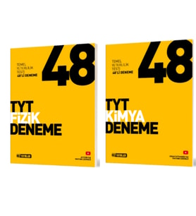 HIZ YAYINLARI TYT FİZİK - KİMYA 48'Lİ DENEME