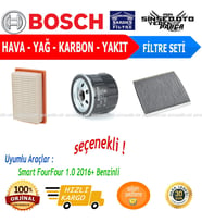 Filtre Bakım Seti Smart FourFour 1.0 2016+ Benzinli Hava + Yağ F. + Polen Filtre Sardes