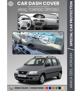 HYUNDAI MATRIX (2001-2010) Torpido Örtüsü Ön Göğüs Koruma Torpido Koruma Tam Uyum Çatlamayı Önler