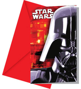 STAR WARS DAVETİYE SET 6'LI (Karışık)