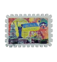 Ukrayna Temalı Pul Magnet (Karışık)