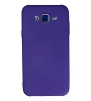 Galaxy J7 Kılıf Nano içi Kadife Silikon - Mor