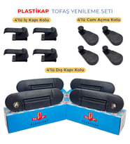 Plastikap Tofaş Doğan, Kartal, Şahin - Kapı Ve Cam Kolları - 12'li Set