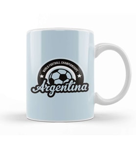 Argentina Sunrise World Football Championship 2018 Kupa Bardak Porselen