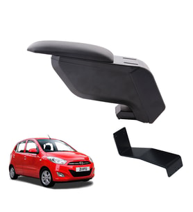 Hyundai i10 2010 Delmesiz Çelik Ayaklı Siyah Kolçak Kol Dayama
