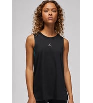 Nike Jordan Diamond Patterned Womens Loose Fit Tank Bol Kesim File Detaylı Kadın Atlet Siyah