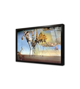 Sürrealizm Çerçeveli Cam Tablo