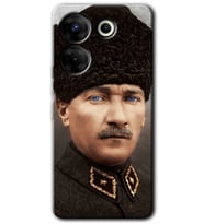 Tecno Camon 20 Pro 4G Kılıf HD Desen Baskılı Kılıf - Başkomutan Atatürk