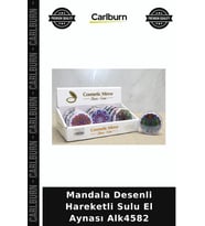 Özel Üretim Aksesuar Mandala Desenli Hareketli Sulu El Aynası Alk4582