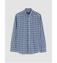 LCWAIKIKI Classic Mavi Regular Fit Ekose Erkek Gömlek