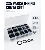 225 Pcs O-ring Conta Seti Profesyonel Tamir, Bakım Ve Sızdırmazlık Çözümü