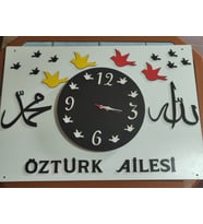 Duvar saat seti  kişiye özel  Salon//İş yeri için Çok ŞIK ebatları. 60*120