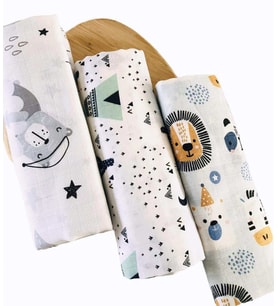 3 Adet Çok Amaçlı Müslin Örtü