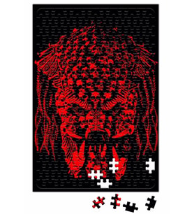 Predator Head Made of Skulls Puzzle 240 Parça Yapboz