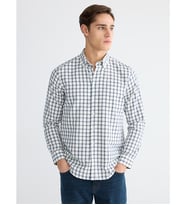 LCWAIKIKI Classic Bej Regular Fit Ekose Gabardin Erkek Gömlek