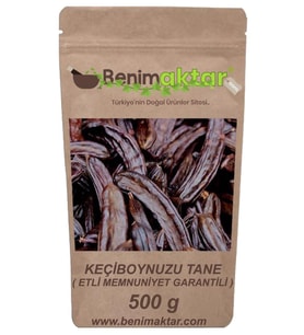 BenimAktar Keçiboynuzu Harnup Etli Tane Yeni Mahsül Memnuniyet Garantili 500 Gr